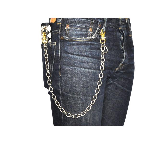 真鍮無垢（鋳物） WALLET CHAIN アズキ 艶消し 真鍮ナスカン : SPEED