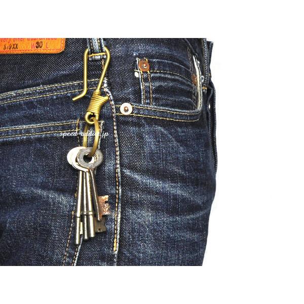 真鍮無垢（鋳物）巻き釣り針 KEY HOOK/キーフックキーホルダーキー