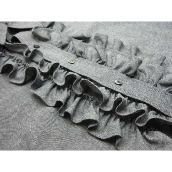 BOWTE ★ダンガリーフリルシャツ★ DUNGAREE FRILL SHIRT OneDay 熊本 | ヤーモ YARMO ダンガリー ラッフル シャツ フリル