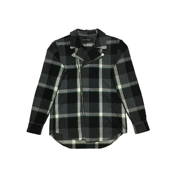 RIDERS FLANNEL SHIRT GRAY CHECK/グレーチェックネルシャツライダースジャケットw riders ...