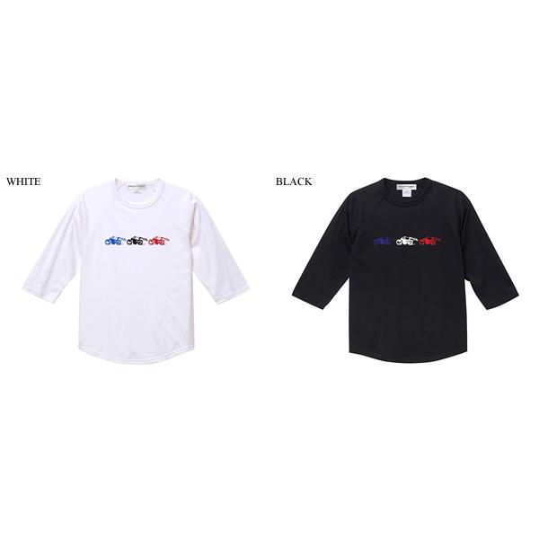 3スピードアディクト Raglan 3/4 Sleeves T-shirt WHITE L/ラグラン七