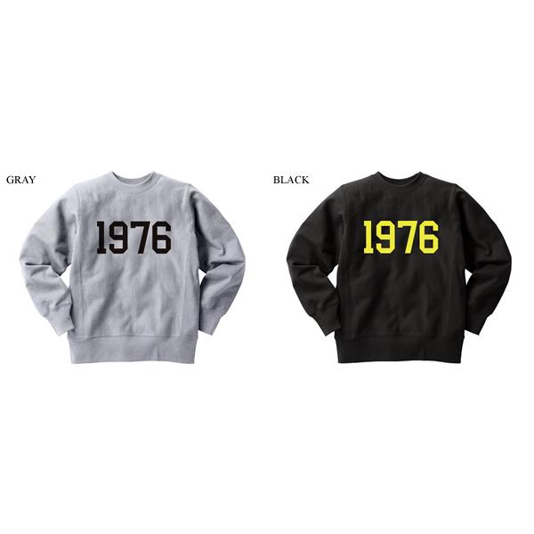リバース縫製 サイドリブ 1976 SWEAT GRAY/グレービンテージスウェット
