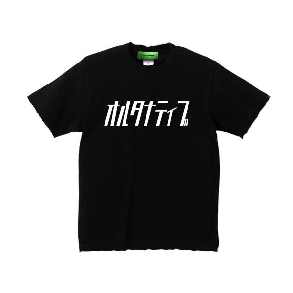 ダメージ加工 蓄光プリント オルタナティブ T-shirt BLACK/tシャツ 