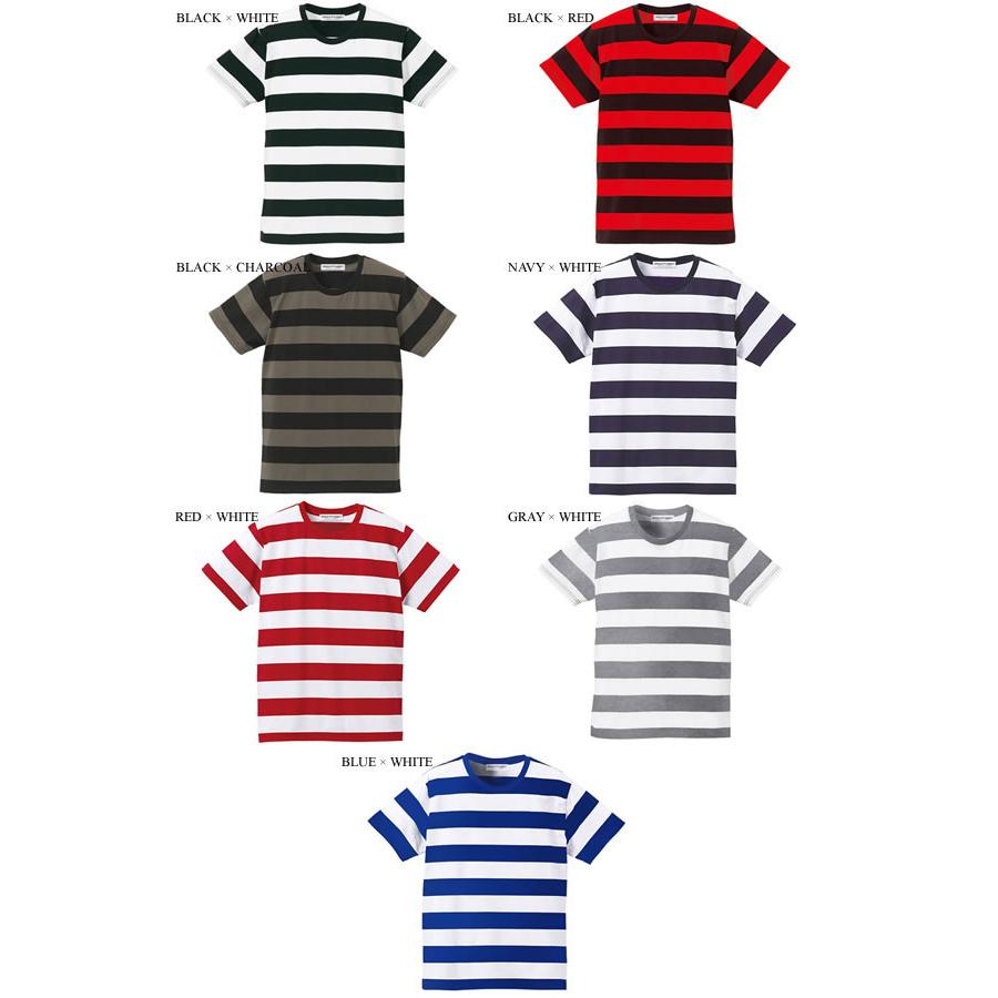 PRISONER BORDER T-shirt BLACK×CHARCOAL M/プリズナーボーダーtシャツ
