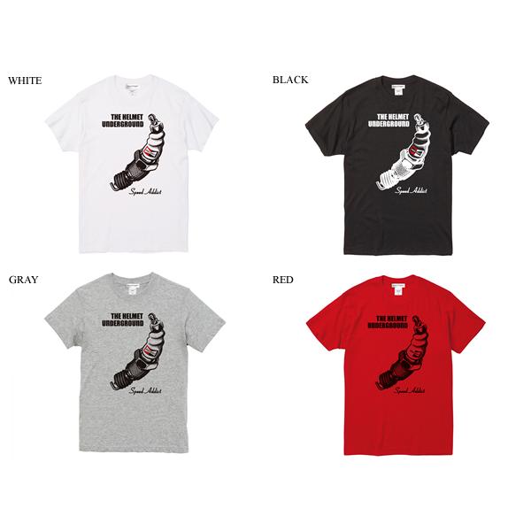 THE HELMET UNDERGROUND T-shirt WHITE L/ヘルメットアンダーグラウンドバナナchampionplugチャンピオンプラグアライシンプソン立花バイク｜speed-addict｜02