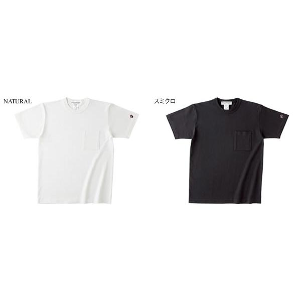 SPEED ADDICT TRADE MARK POCKET T-shirt NATURAL XL/白ヘヴィーウェイトポケット厚手生地ポケt刺繍ワッペンhanes beefyヘインズビーフィー｜speed-addict｜02