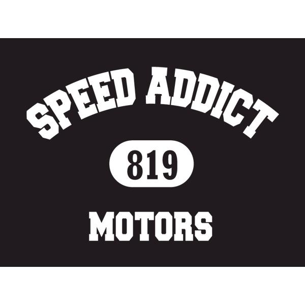 SPEED ADDICT 819 COLLEGE LOGO Ringer T-shirt BLACK × GRAY L/リンガーtシャツchampionチャンピオンリバースウィーブsweatスウェットusa｜speed-addict｜03