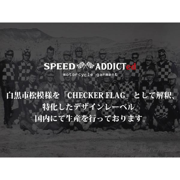 CHECKER PANTS WHITE × BLACK/チェッカーパンツchecker flagチェッカー
