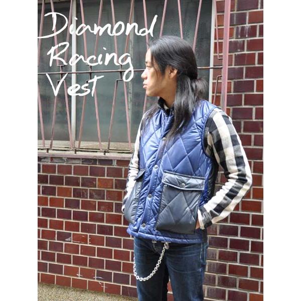 DIAMOND RACING VEST/紺ネイビーNAVYダイヤモンドレーシングベスト