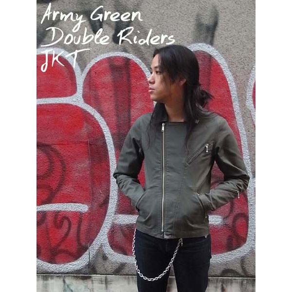 MILITARY DOUBLE RIDERS JKT M/w riders jacketsjkt本革ジャン皮schottショットvansonバンソンlewis leathersルイスレザーlanglitz leather |  | 02