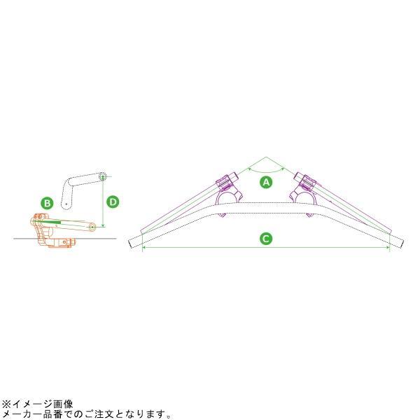ACTIVE アクティブ 13610016 セパレートハンドル\u0026トップブリッジキット シルバー/シルバー | CB1000Fの画像