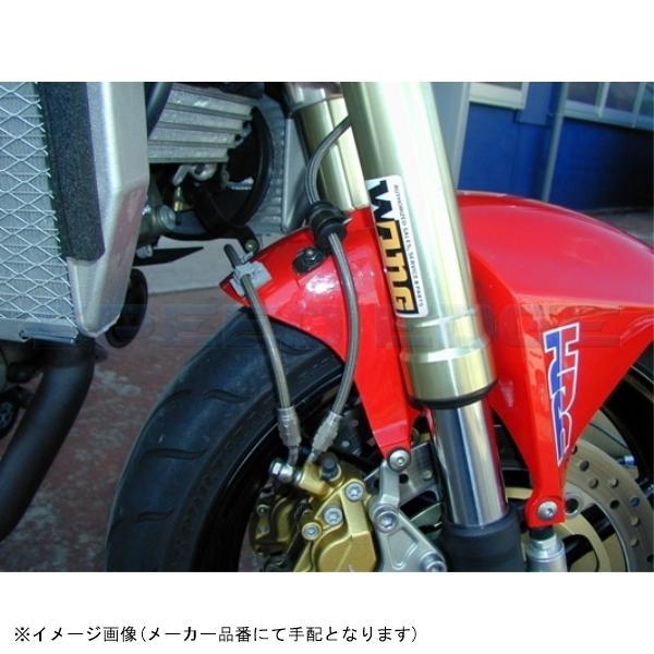 SWAGE-LINE PRO スウェッジラインプロ SAPB128FB フロントブレーキホースキット ブラックスモークコーティング VTR1000SP-2 02-05_2