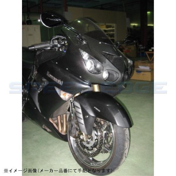 SWAGE-LINE PRO スウェッジラインプロ SAPB724FB フロントブレーキホースキット ブラックスモークコーティング ZZ-R1400 ABS 06-11_2
