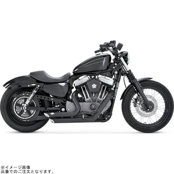 バンス\u0026ハインズ 1800-0752 ショートショットスタッガード ブラック マフラー SPORTSTER 04-13の画像