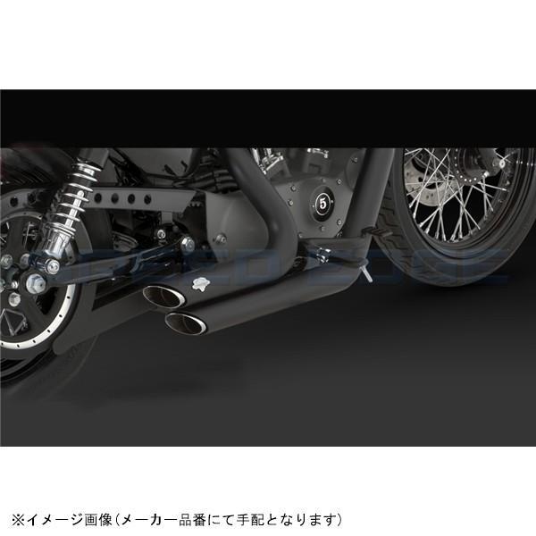 バンス\u0026ハインズ 1800-0752 ショートショットスタッガード ブラック マフラー SPORTSTER 04-13の画像