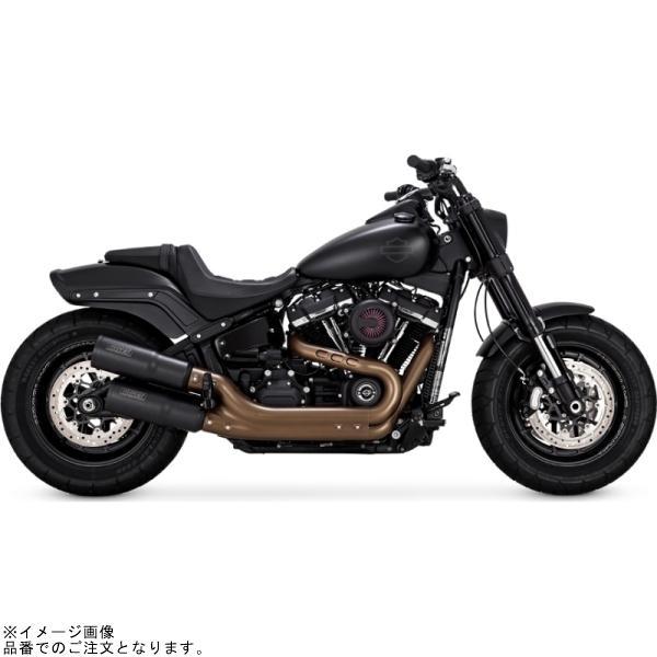 バンス\u0026ハインズ 1801-1250 Hi-Output ハイアウトプット スリップオン ブラック マフラー FATBOB(FXFB(S)) 18-20の画像