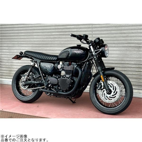 Motone モートーン MMU088 スプロケットカバー リブ ブラック/ポリッシュ T100/T120 SpeedTwin900 Scrambler900の画像