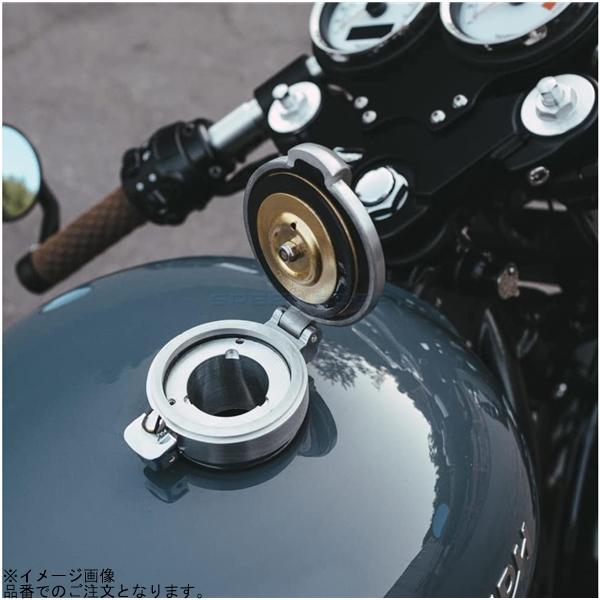 Motone モートーン MNZ004 モンツァ タンクキャップ ブラッシュ アルミ T100/T120 SpeedTwin900 Scrambler900の画像