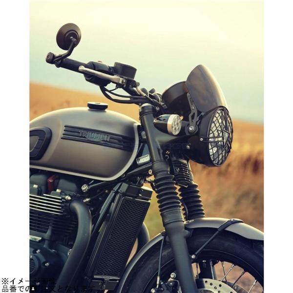 Motone モートーン MTE187 スクリーン MICROBLADE アルミ グロスブラック Bonneville T100/T120 (16-24)_5