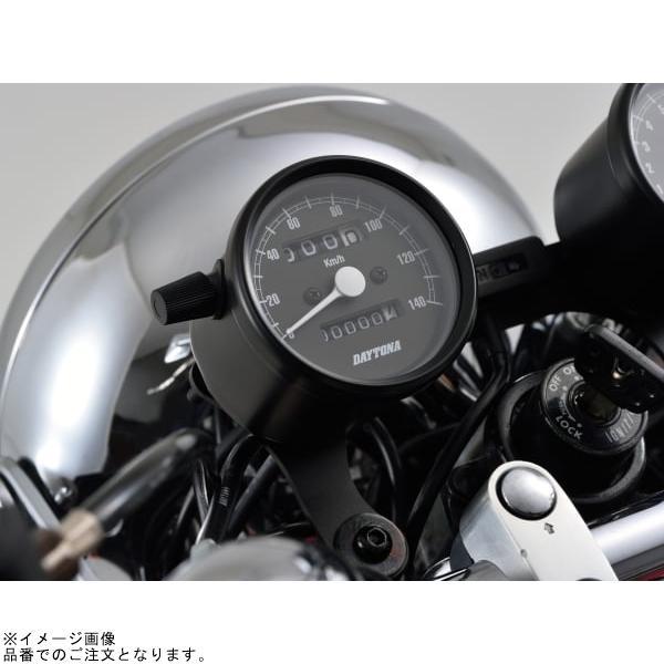 DAYTONA デイトナ 15621 機械式スピードメーター φ60 ホワイトLED照明 140km/h ブラックボディ/ブラックパネル_4