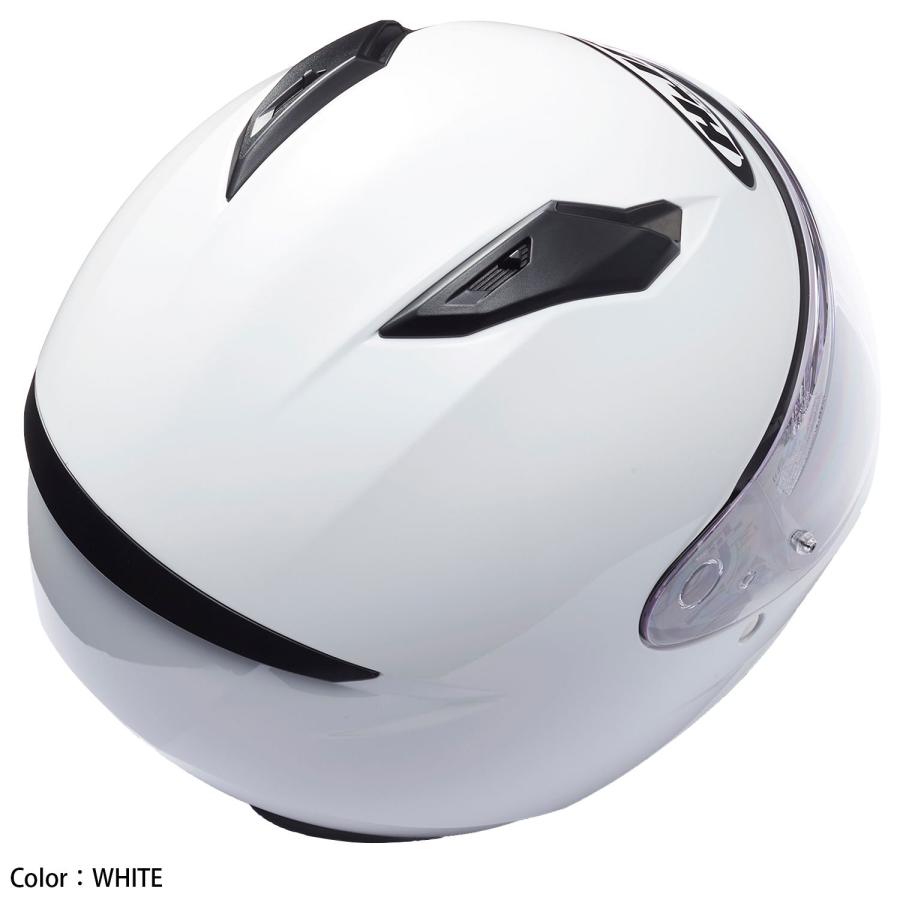 HJC ヘルメット HJH232 C10 ソリッド カラー:WHITE サイズ:XL : SPEED