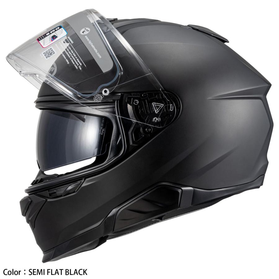 HJC ヘルメット HJH247 i71 ソリッド カラー:SEMI FLAT BLACK サイズ