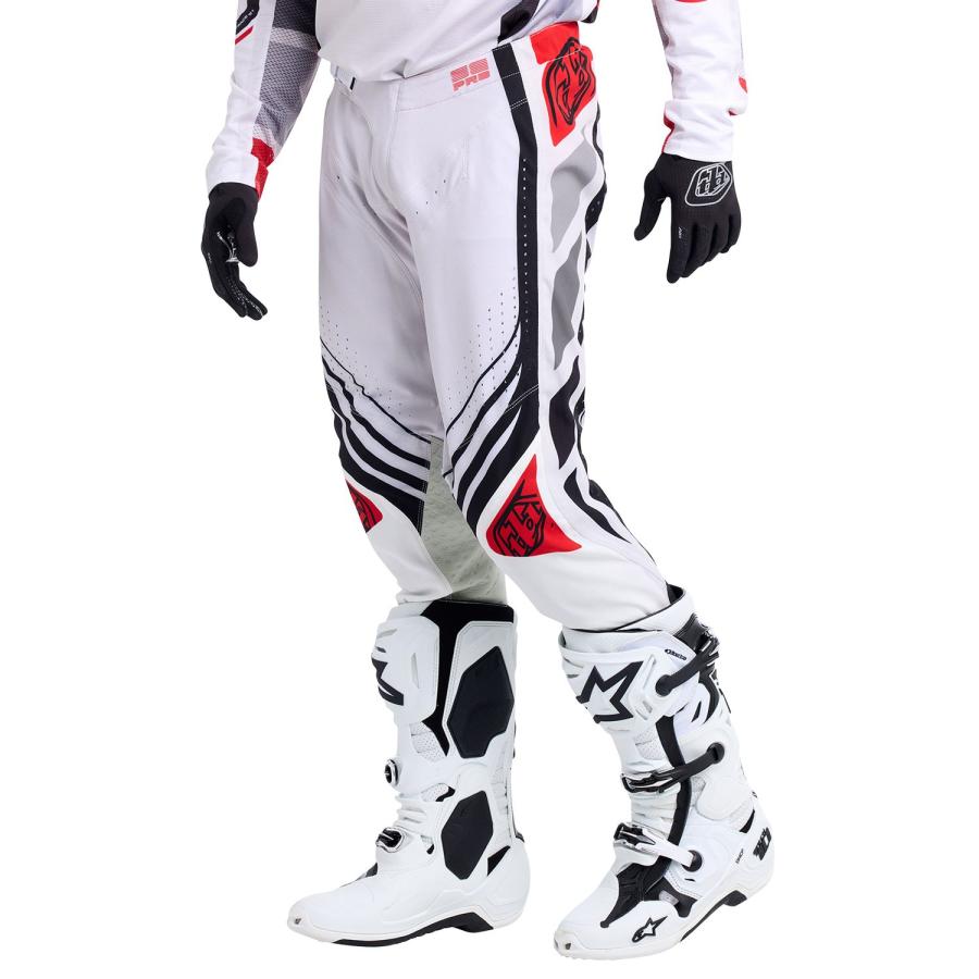 Troy Lee Designs トロイリーデザインズ TDY218 SE PRO パンツ カラー:WAVEZ OFF WHITE/RED サイズ:32_3