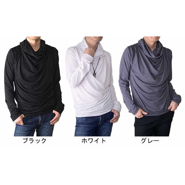 ロングスリーブドレープカットソー/A170メンズ レディース
