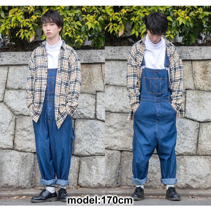 サロペット デニム メンズ レディース サルエルパンツ