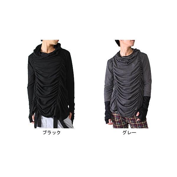 新品同様 FUGA フーガ パイソンプリント ドレープカットソーY2K お兄系 シャーリングドレープパーカーカットソー C103 : スピード