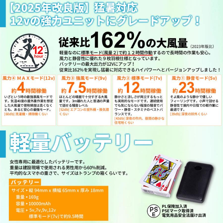 空調ベスト ファン付きベスト レディース セット おしゃれ