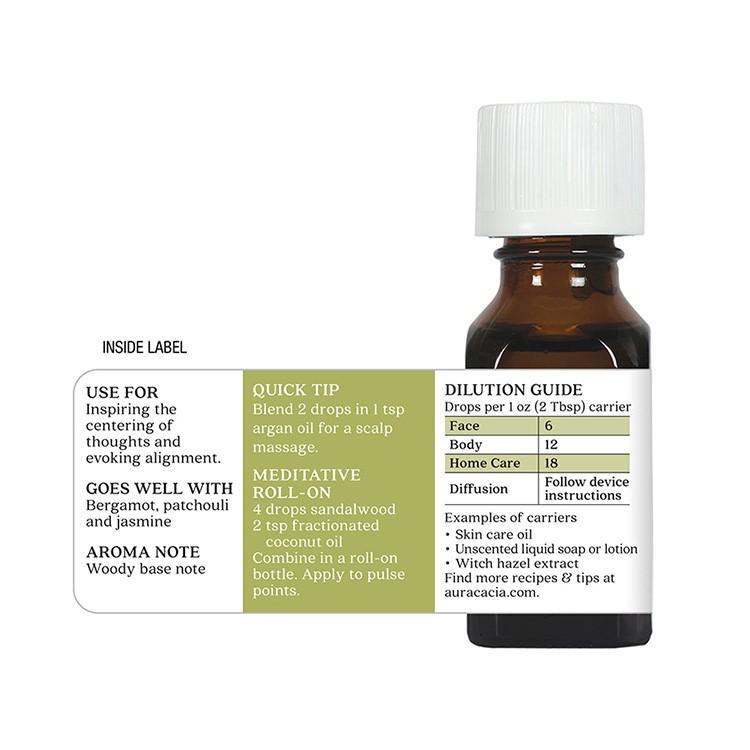 オーラカシア サンダルウッド エッセンシャルオイル 15ml (0.5 fl oz