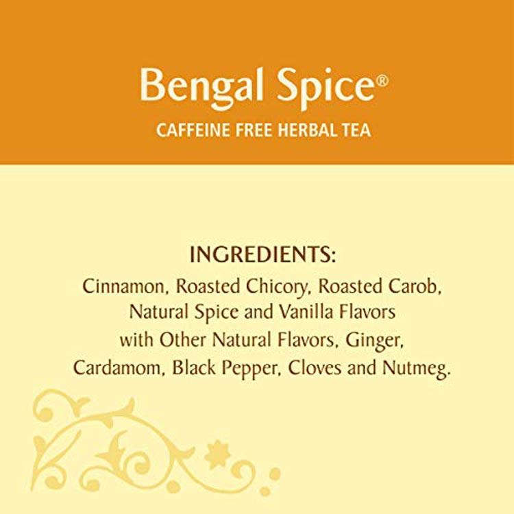 セレッシャルシーズニングス ハーブティー ベンガルスパイス 20包 47g (1.7oz) Celestial Seasonings Herbal Tea Bengal Spice Tea Bag ティーバッグ｜speedbody｜05