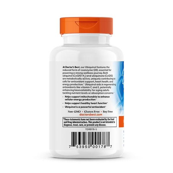 ユビキノール 還元型 コエンザイム Q10 50mg 90粒 Doctor's BEST