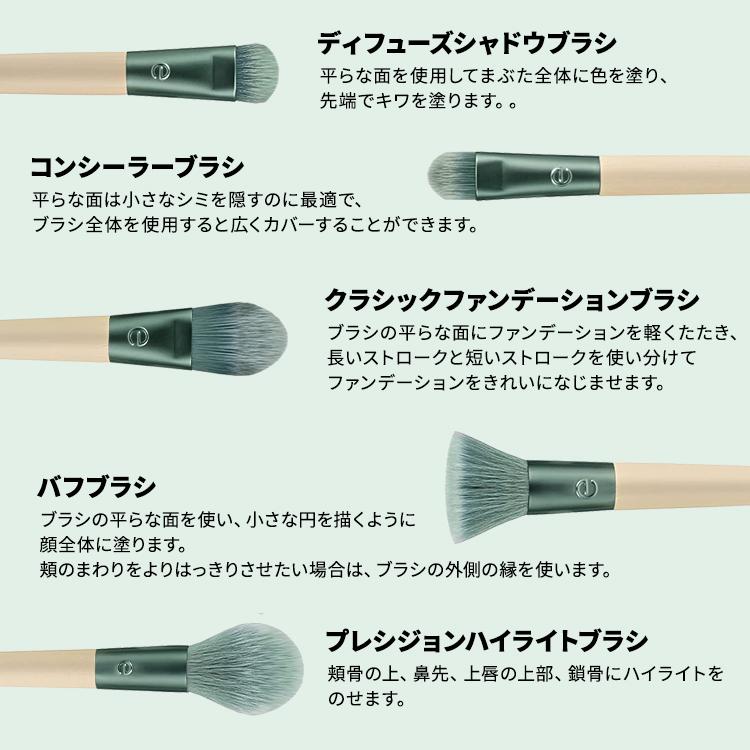 エコツールズ スーパーナチュラル フェイス キット 5点セット ecoTOOLS SUPERNATURAL FACE KIT メイクブラシ