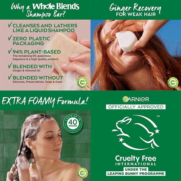 ガルニエ ホールブレンド ジンジャー リカバリー シャンプーバー 60g (2oz) Garnier Whole Blends Ginger Recovery Strengthening Shampoo Bar 固形｜speedbody｜05