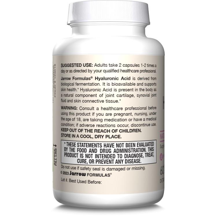 ジャローフォーミュラズ ヒアルロン酸 120mg ベジカプセル 60粒 Jarrow Formulas Hyaluronic Acid 60