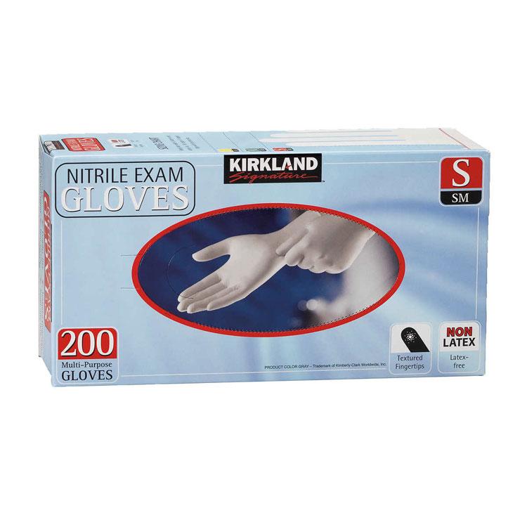KIRKLAND Signature ニトリルグローブ Sサイズ 400枚✖️4箱 アメリカコストコ品】カークランド シグネチャー ニトリル 検査用手袋