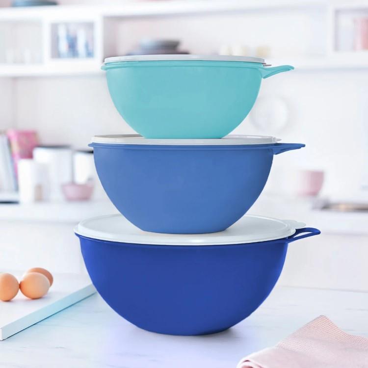 タッパーウェア ザッツァ ボウル 6点セット ブルー Tupperware 6-piece