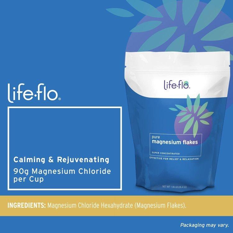 ライフフロー マグネシウム 入浴剤 LifeFlo Pure Magnesium Flakes Flake, (Bag) 1.65lb｜speedbody｜03