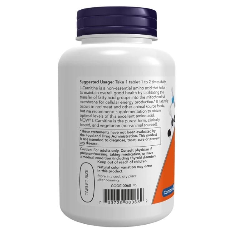 [2個セット] ナウフーズ L-カルニチン サプリメント 1000mg 100粒 NOW Foods L-Carnitine フィットネス アミノ酸の画像