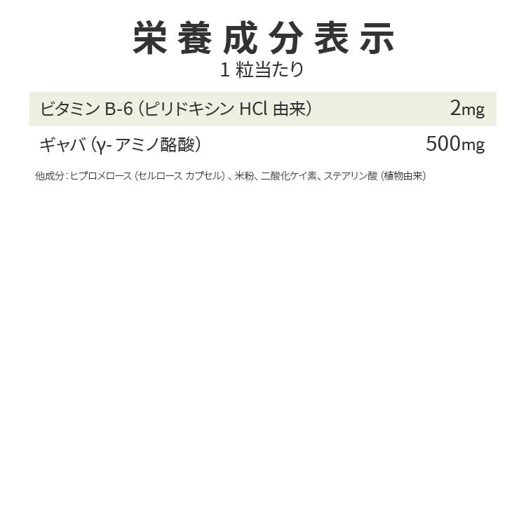 ナウフーズ ギャバ サプリメント 500mg 200粒 NOW Foods GABA ベジカプセル ビタミンB-6｜speedbody｜06