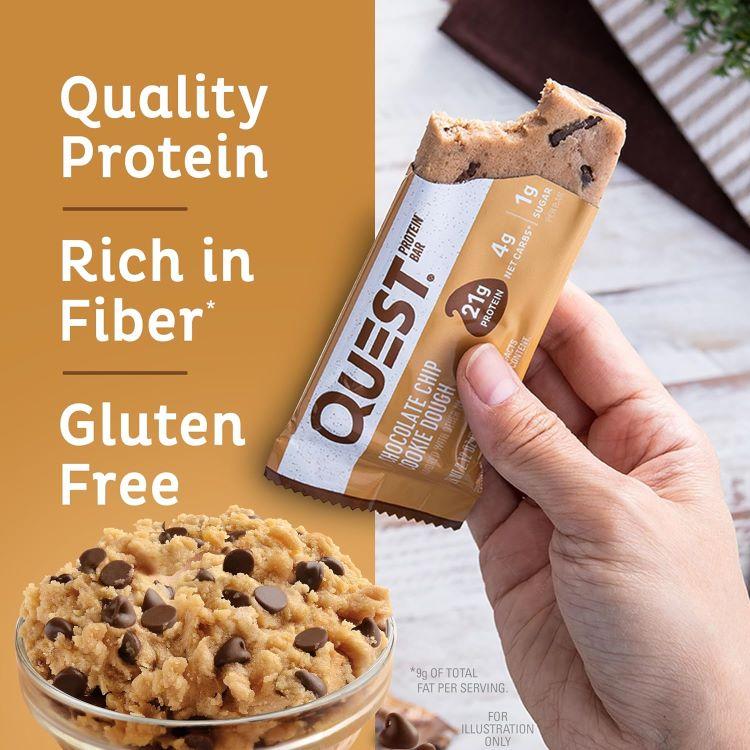 クエストニュートリション プロテインバー チョコレートチップクッキー