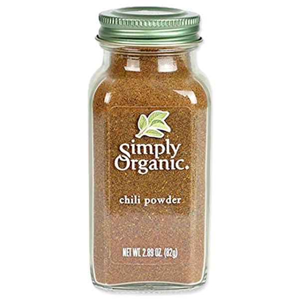 Simply Organic Chili Powder 2.89oz(82g) シンプリーオーガニック アルフレド シーズニングミックス82g チリパウダー オーガニック ビーガン 有機 海外 米国