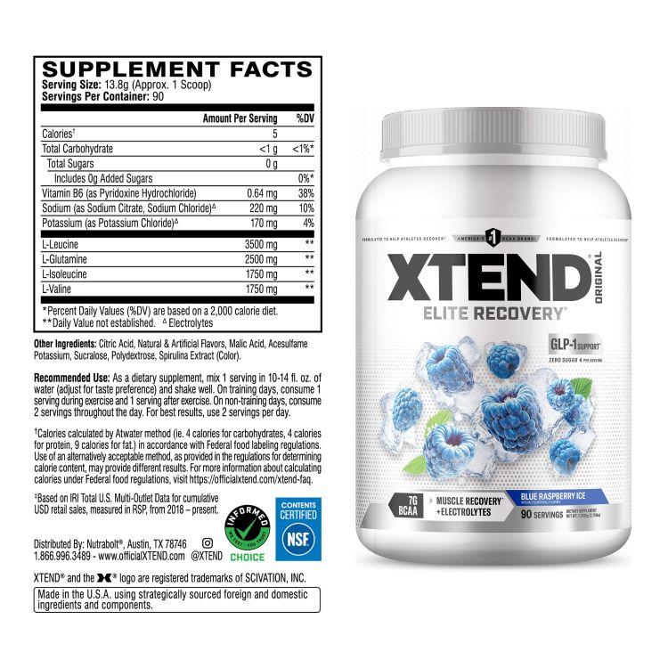 エクステンド BCAA ブルーラズベリーアイス 約90回分 Xtend Original