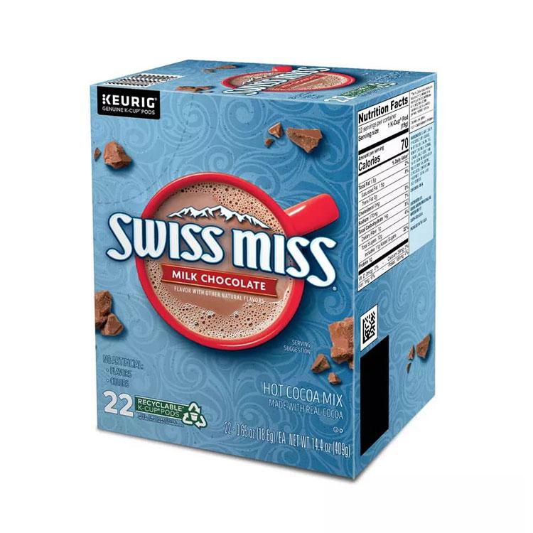 スイスミス ミルクチョコレート ホットココアミックス キューリグ専用Kカップ 22個 409g (14.4oz) Swiss Miss