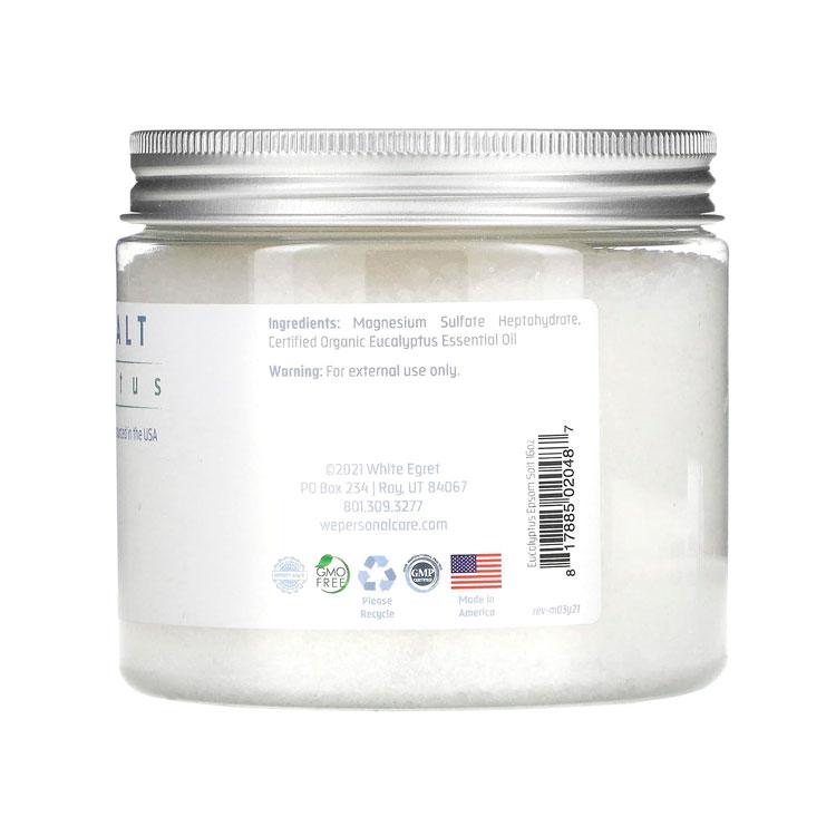 ホワイトエグレット エプソムソルト ユーカリ バスソルト 454g (16oz) WHITE EGRET EPSOM SALT 入浴剤 ボディ
