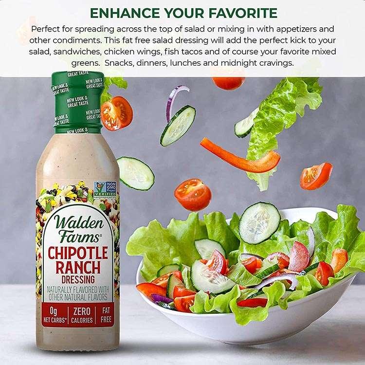 ウォルデンファームス チポトレ ランチドレッシング 355ml (12oz) Walden Farms Chipotle Ranch