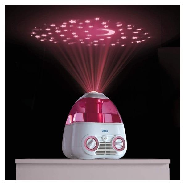 星空プロジェクター機能付き加湿器 3785ml（1gal） ピンク Vicks
