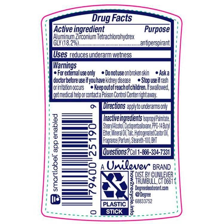 ディグリー シャワークリーン デオドラントスティック 74g (2.6oz